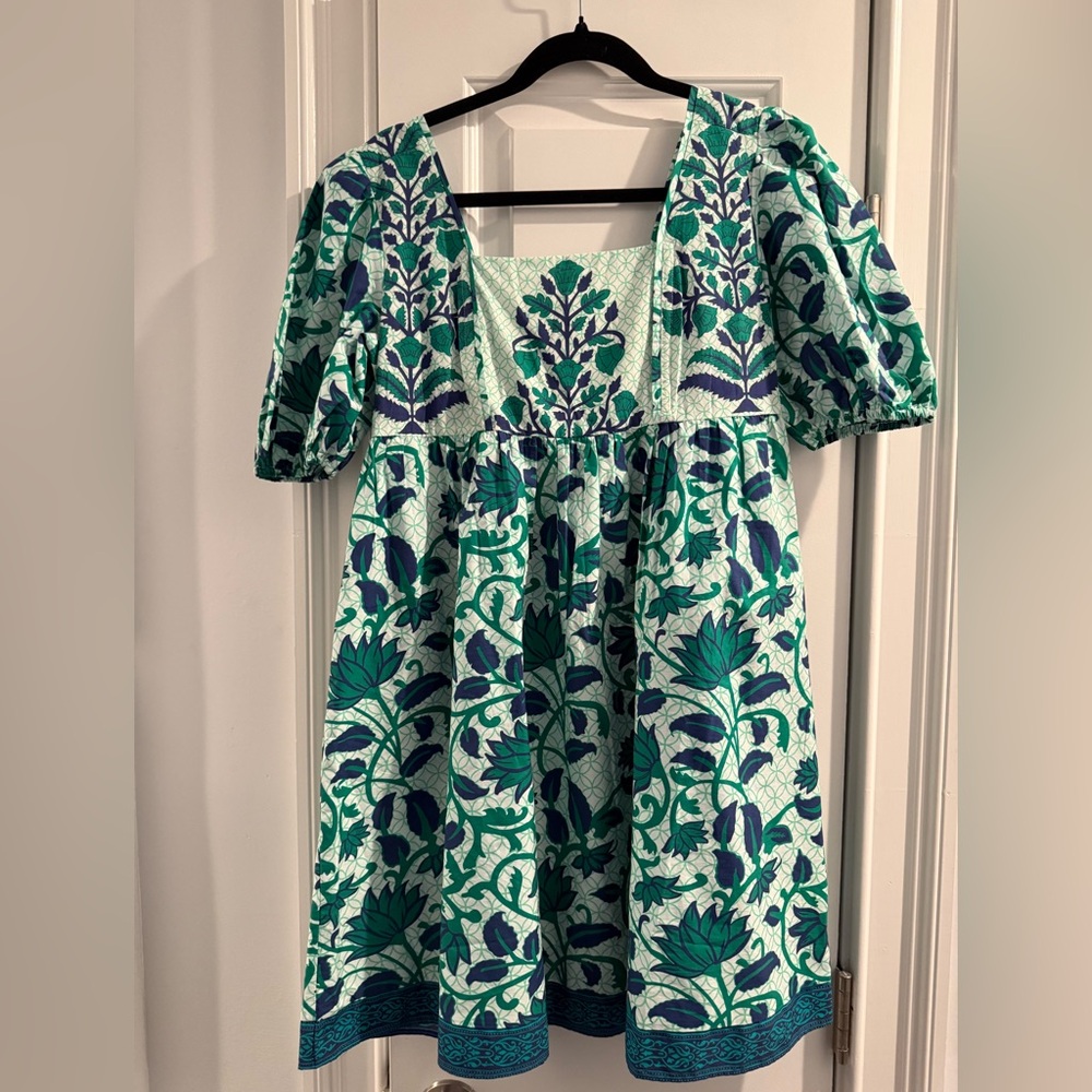 Garrie B Puff Sleeve Mini Dress